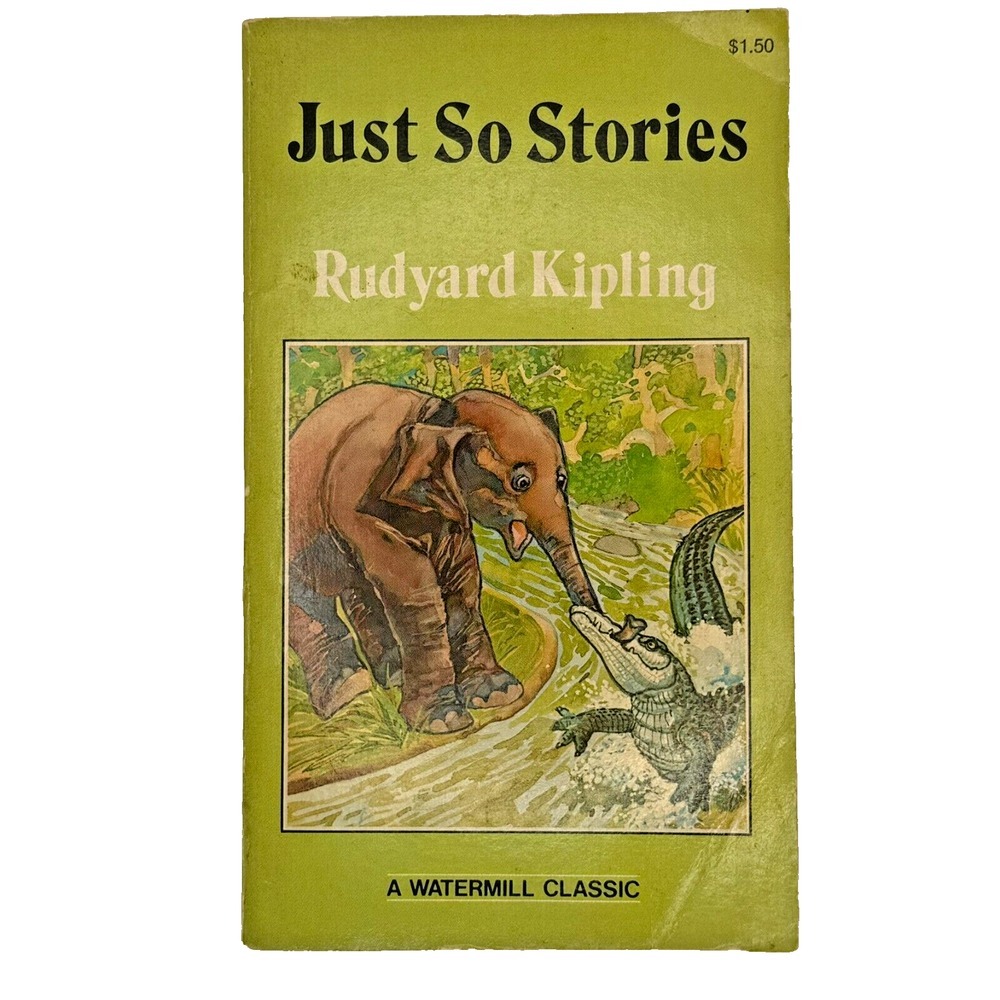 Vintage Just So Stories by Rudyard Kipling Paperback Green Cover Complete